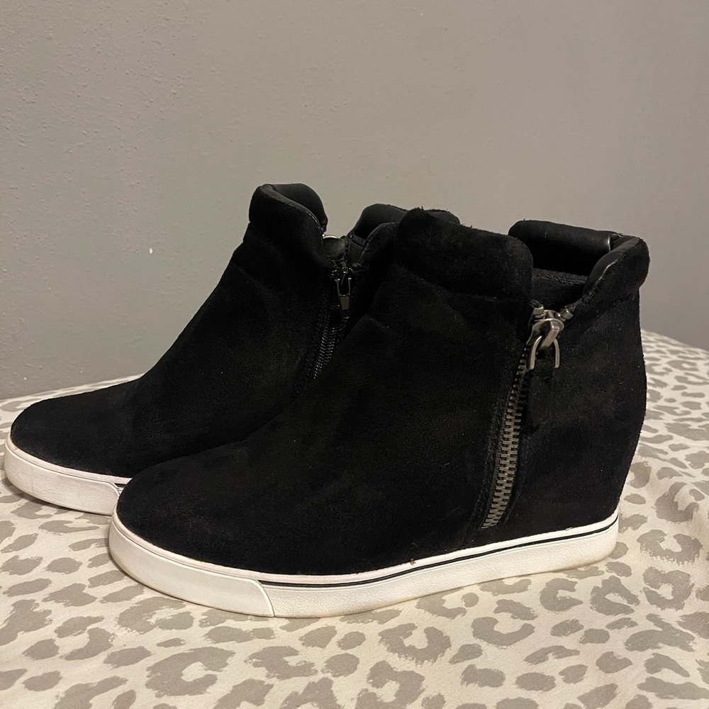 Maurices suede sneaker wedges
